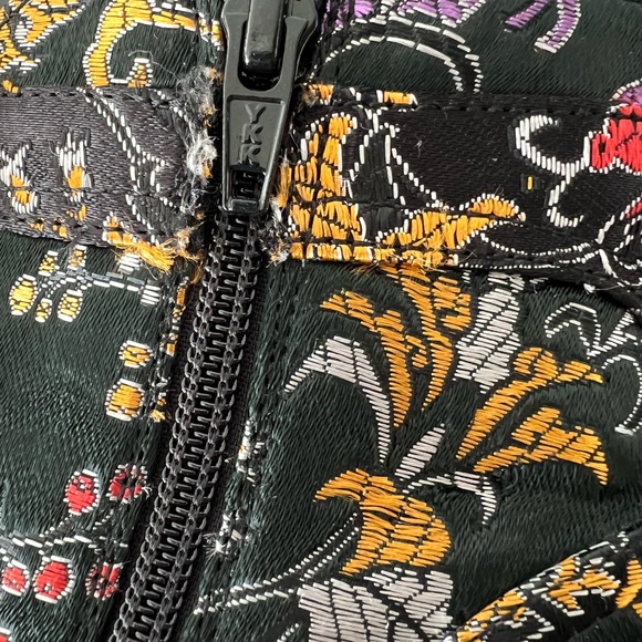 Diba Embroidered Floral Tapestry Ankle Boots | Lace Up Zip | Size 6 - Picture 4 of 11